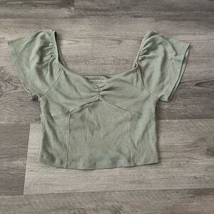 American Eagle Outfitters Sage Green Blouse